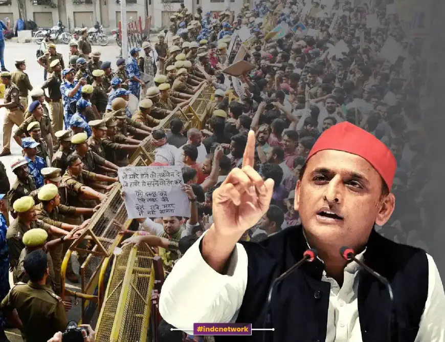 Students are on the streets in search of employment in Uttar Pradesh, slogans are being raised against BJP: Akhilesh Yadav